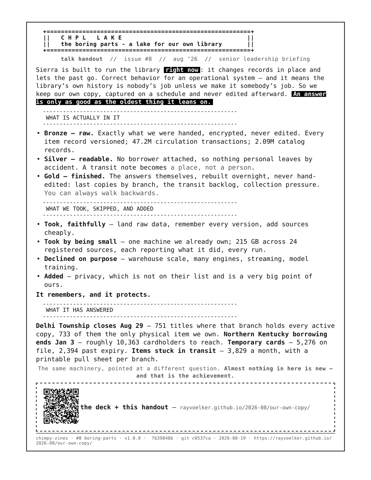 One-page handout preview